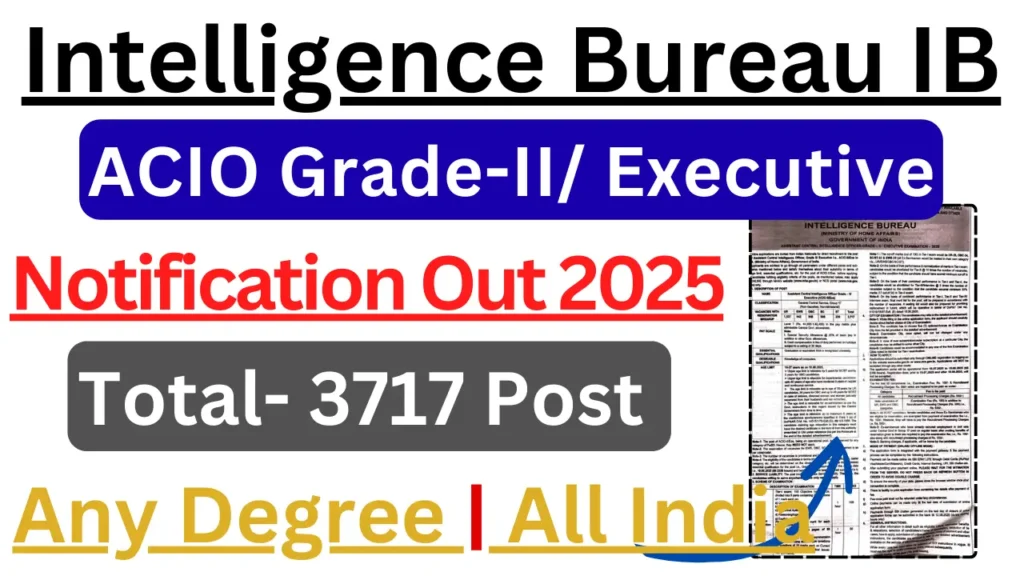 IB ACIO Recruitment 2025