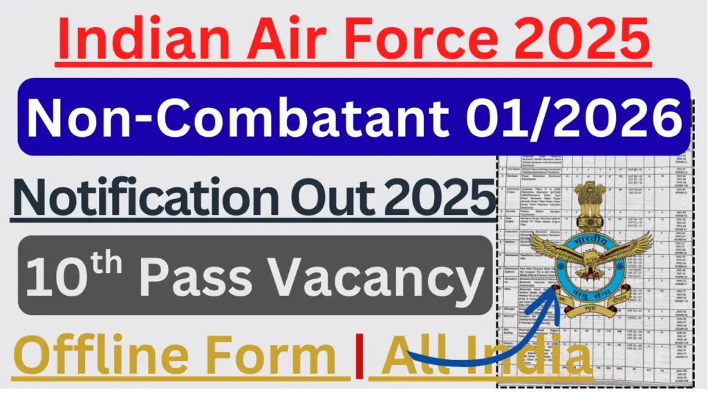 Indian Air Force Agniveervayu Non Combatant 2025