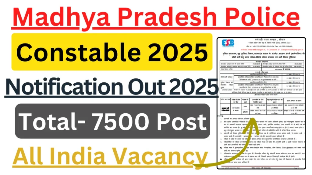 MP Police Constable 2025